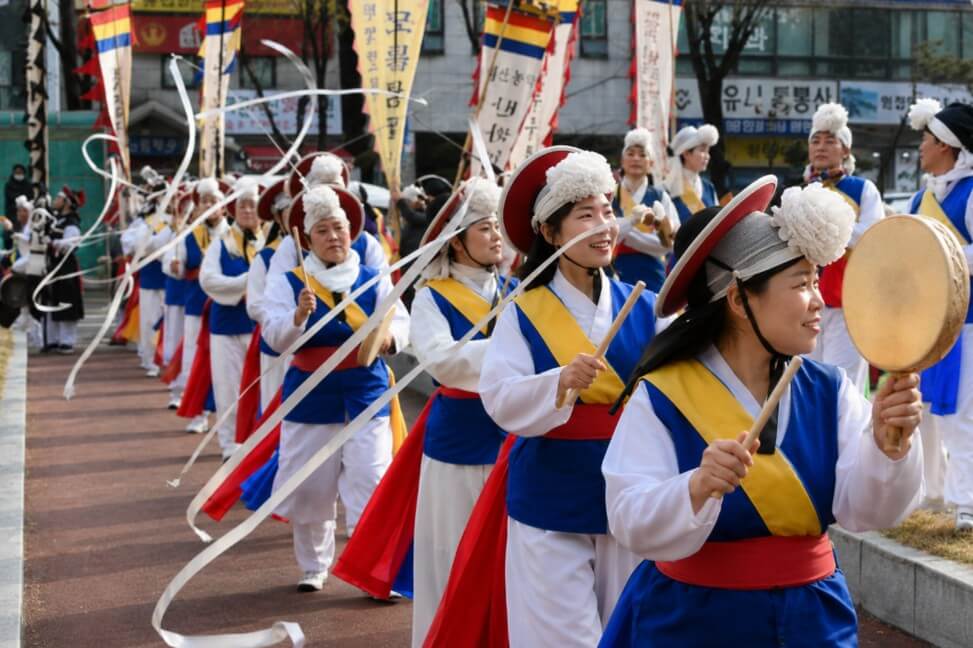 korea traditional festival parade