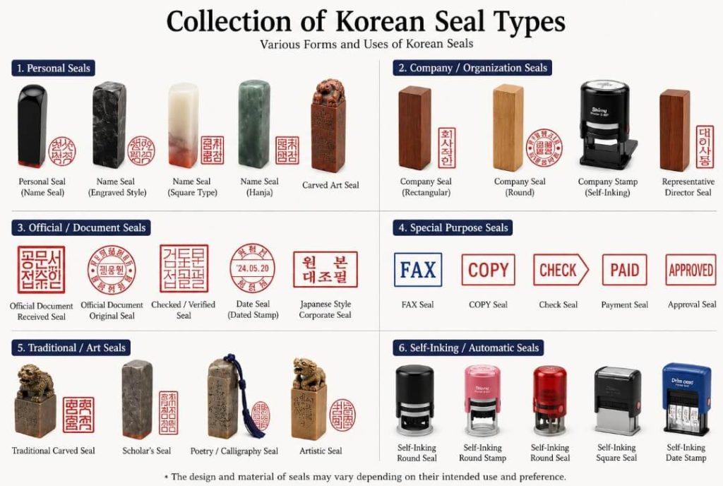korean name stamp design examples