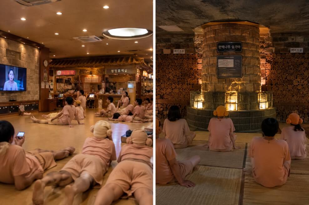 traditional korean sauna building